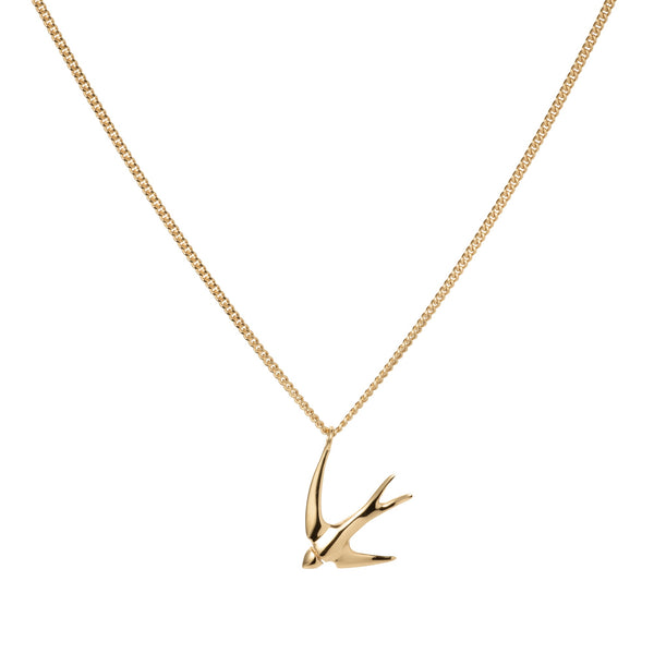 3D Swallow Pendant Necklace