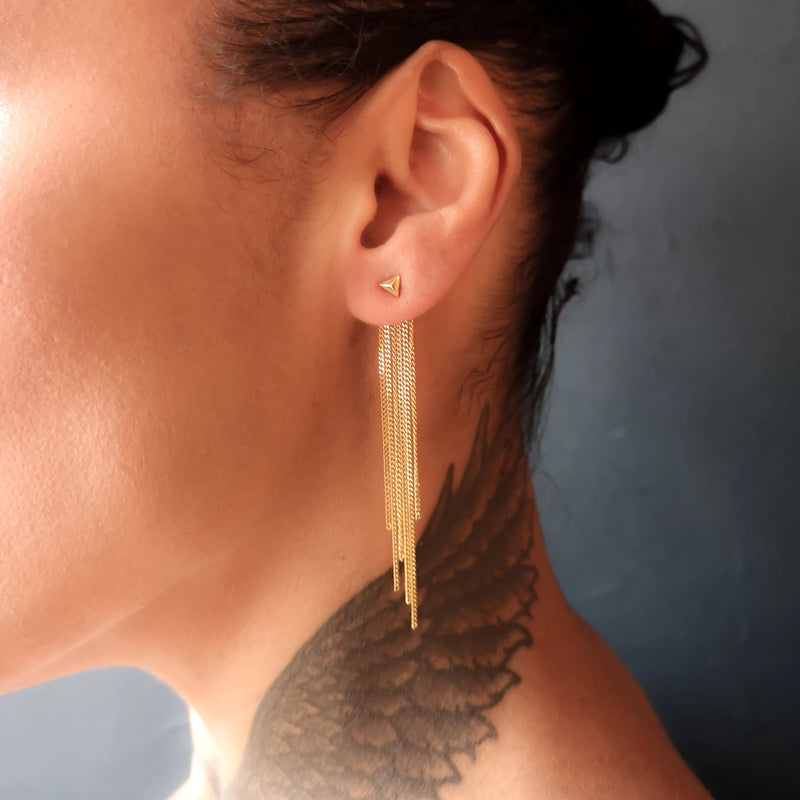 Detachable Chain Back Earrings