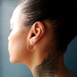 Rope Hoop Earrings Medium